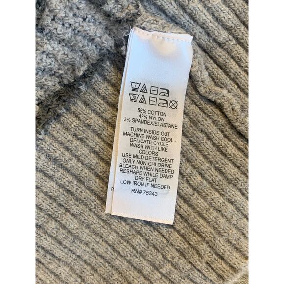 William Rast Women's Camouflage Open Front Cardigan Sweater Gray Size M - Picture 4 of 5